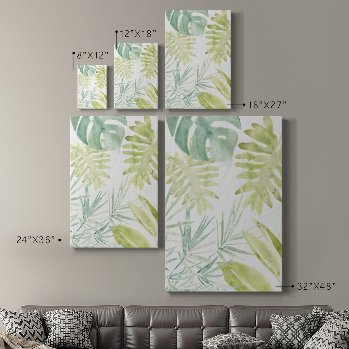 Island Medley I Premium Gallery Wrapped Canvas - Ready to Hang