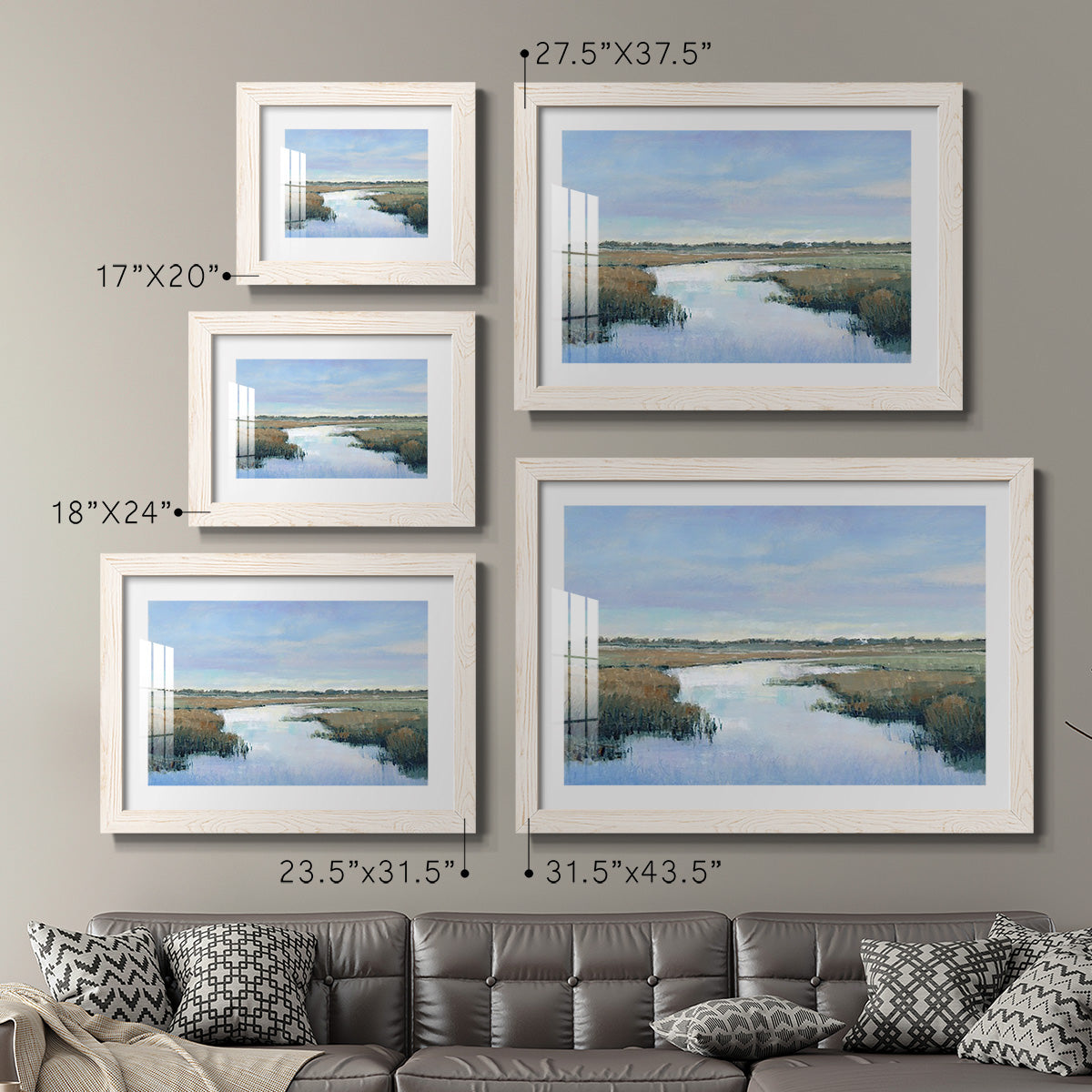 Coastal Plains II - Barnwood Framed Art Print