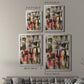 Stacked Houses I - Modern Framed Canvas Print