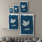 Cyanotype Pressed Leaves II Premium Gallery Wrapped Canvas - Ready to Hang