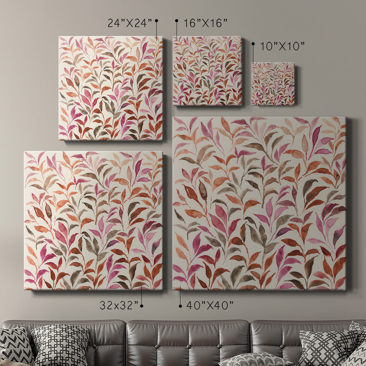 Autumn Fronds II-Premium Gallery Wrapped Canvas - Ready to Hang