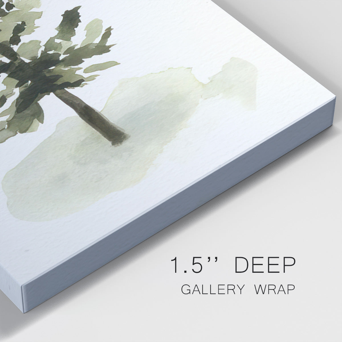 Watercolor Pine II - Gallery Wrapped Canvas