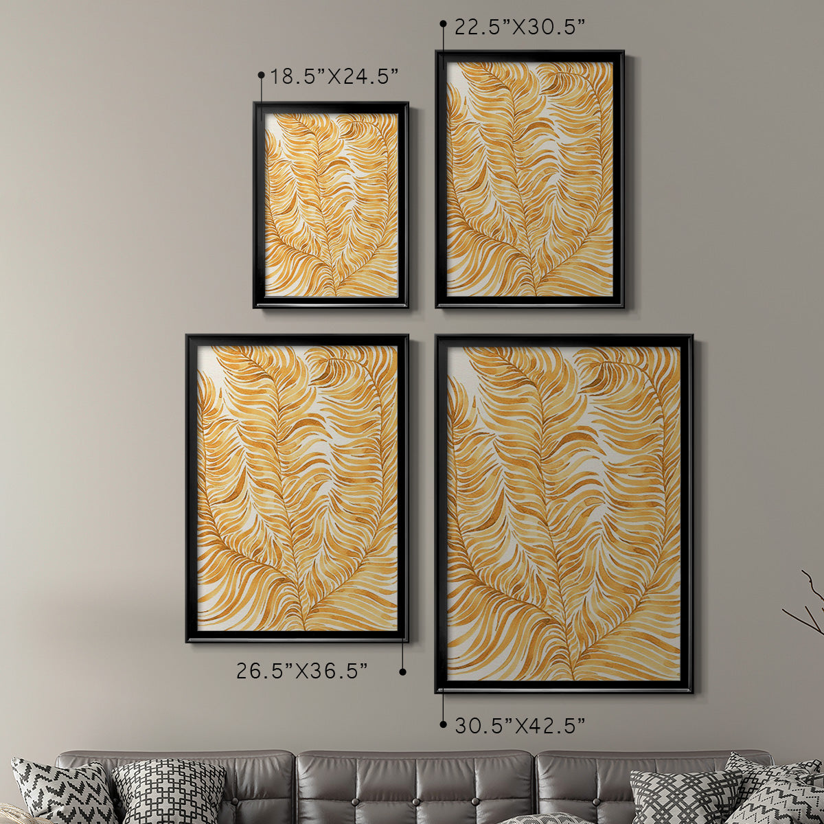 Quiet Harmony IV - Modern Framed Canvas Print