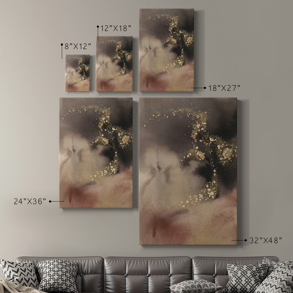 UA UK Mountain Seasons II Premium Gallery Wrapped Canvas - Ready to Hang