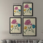 Colored Floral II - Modern Framed Canvas Print