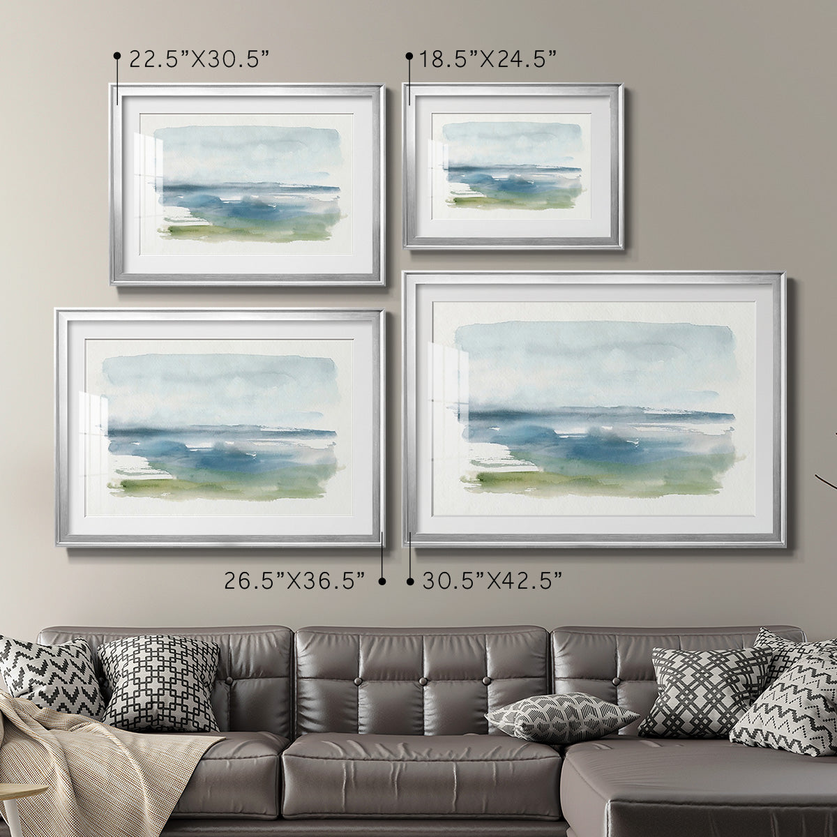 Coastline Splash IV Premium Framed Print - Ready to Hang