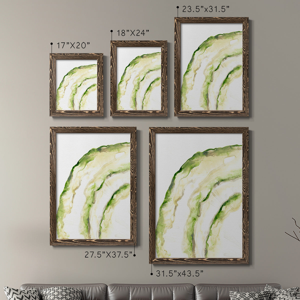 Lichen Halo I - Premium Framed Canvas 2 Piece Set - Ready to Hang