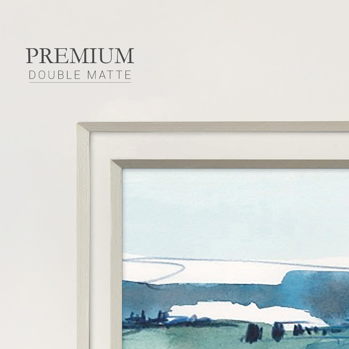 Ultramarine Vista I Premium Framed Print Double Matboard