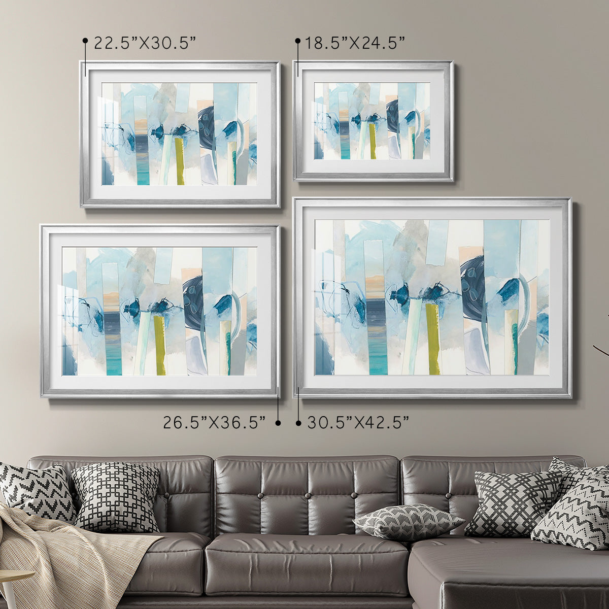 Liquid Strata I - Modern Framed Art Print