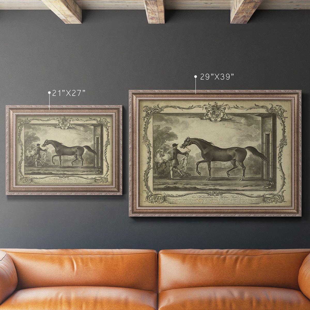 Distinguished Horses IV Premium Framed Canvas- Ready to Hang