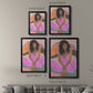 Curly Lady IV - Modern Framed Canvas Print