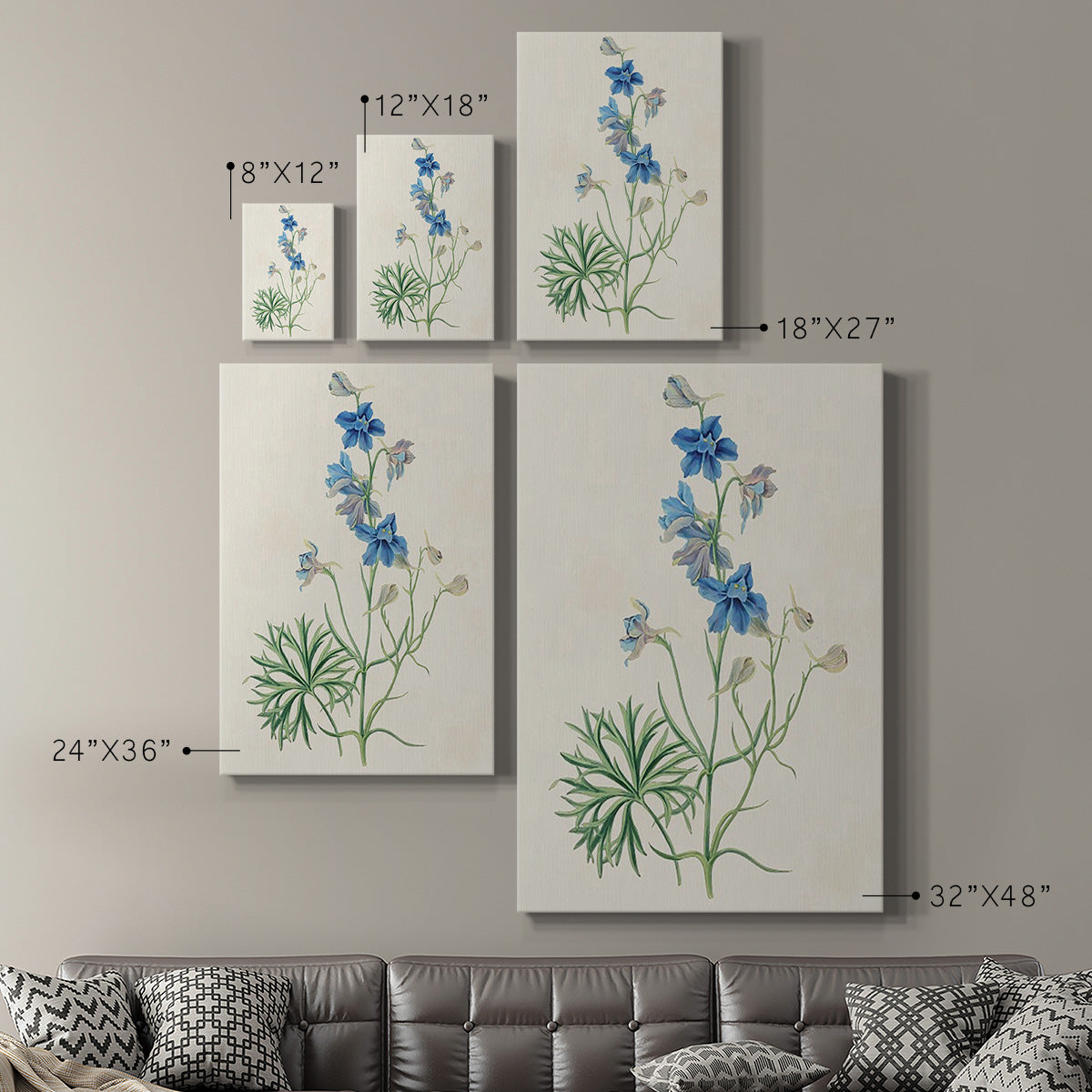 Flowers of the Seasons II - Canvas Art Print