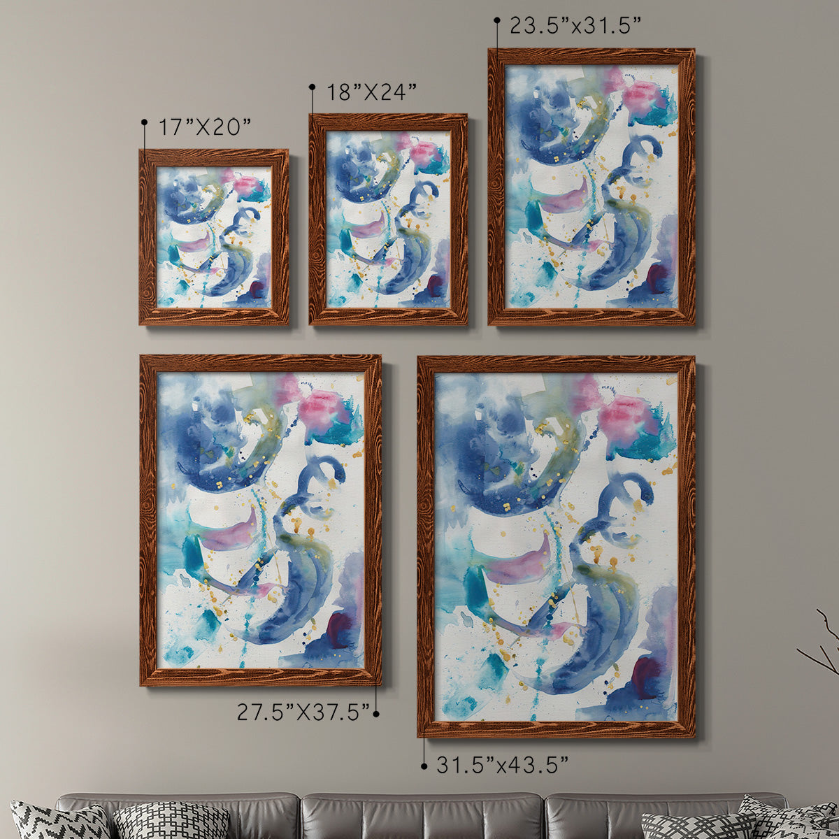 Fiesta I - Premium Framed Canvas 2 Piece Set - Ready to Hang