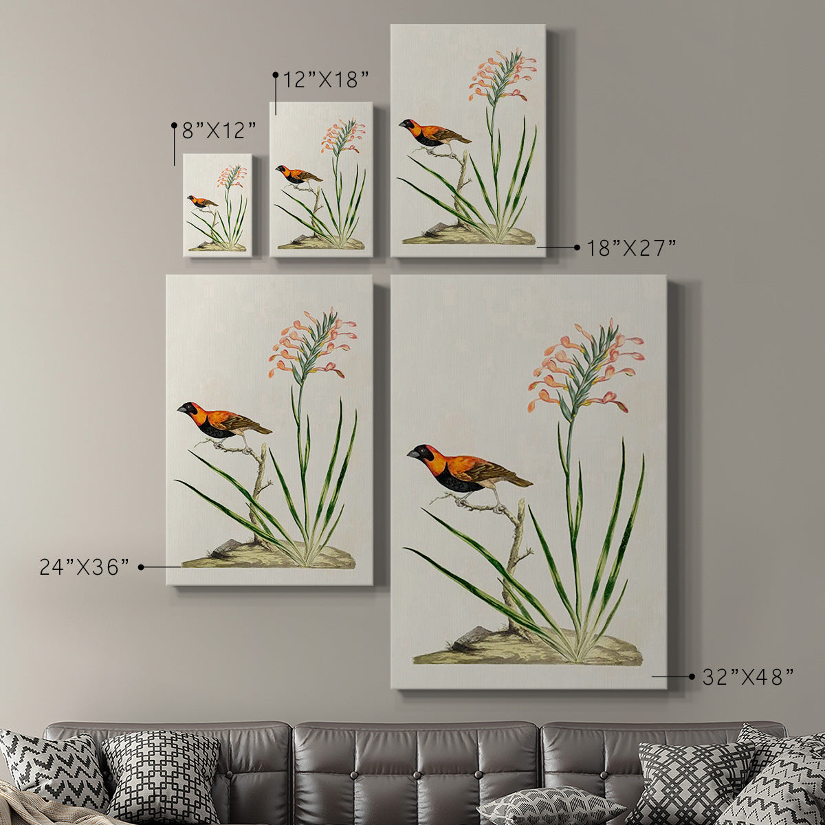 Bird in Habitat III Premium Gallery Wrapped Canvas - Ready to Hang