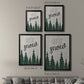 Let It Snow Forest - Modern Framed Canvas Print