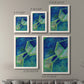 Geometric in Cool III - Premium Framed Canvas 2 Piece Set - Ready to Hang