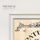 Antique French Label I Premium Framed Print Double Matboard