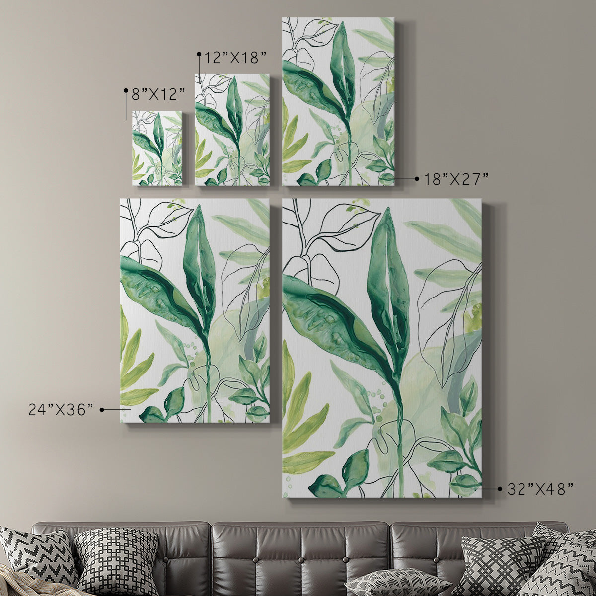 Tropical Palm Chorus IV - Canvas Art Print