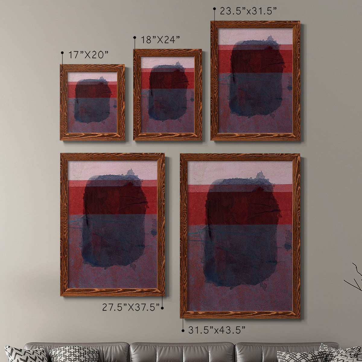 Remembering Rothko I - Premium Framed Canvas 2 Piece Set - Ready to Hang