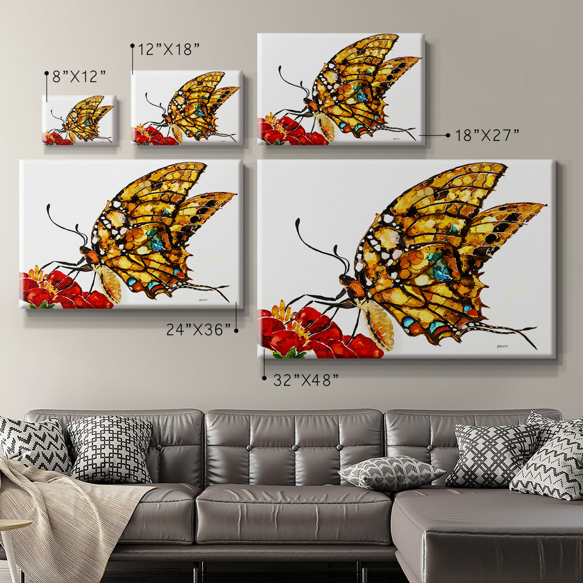 Wings II Premium Gallery Wrapped Canvas - Ready to Hang