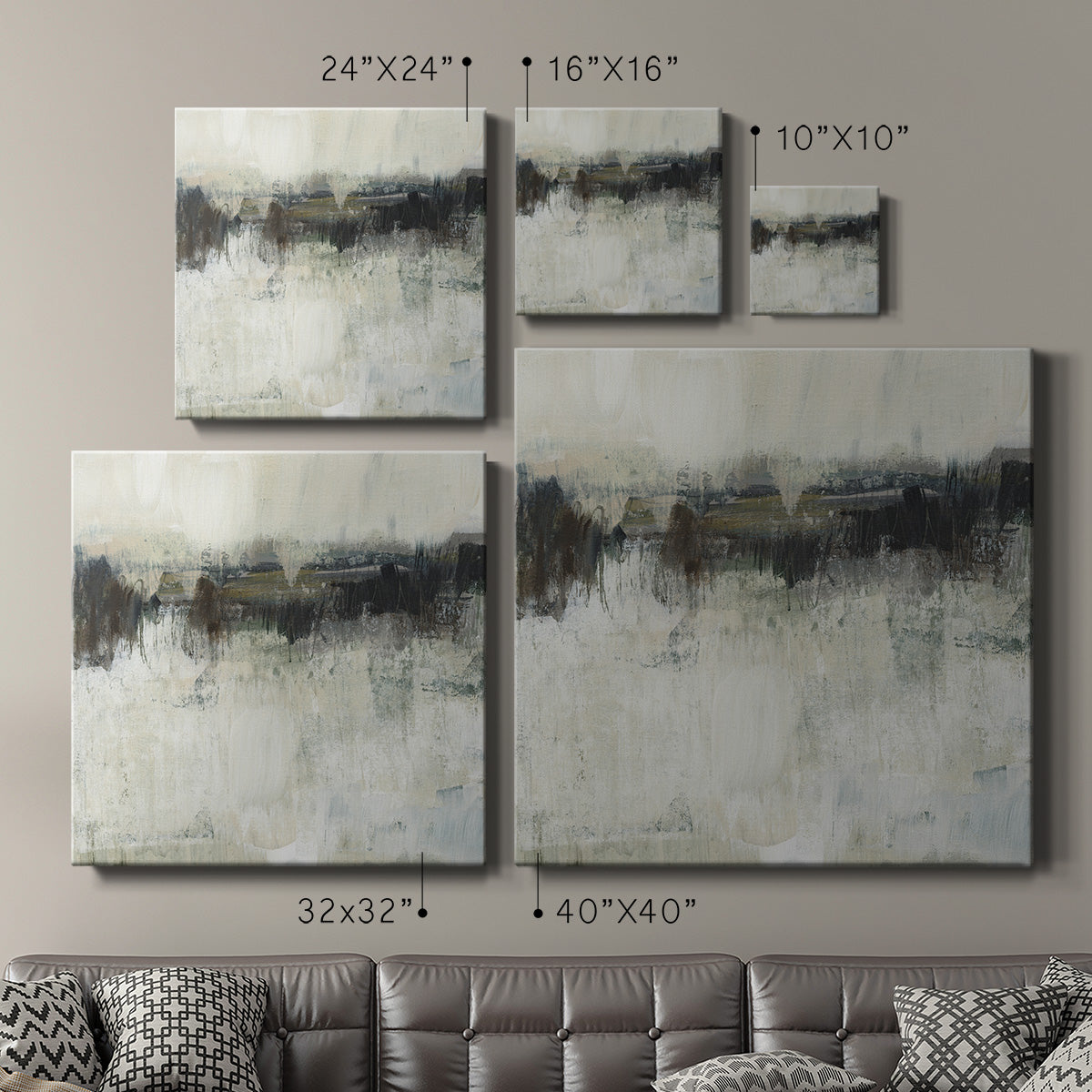 Neutral Horizon Line I - Canvas Art Print