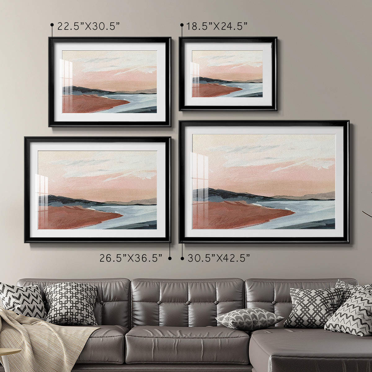 Paynes Coast I - Modern Framed Art Print