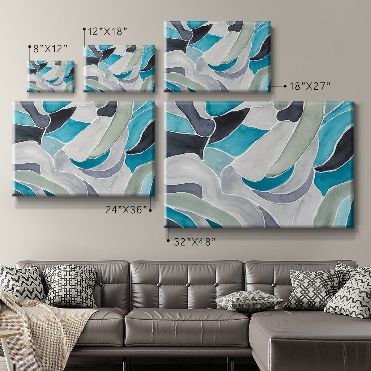 Subtle Billows I - Canvas Art Print