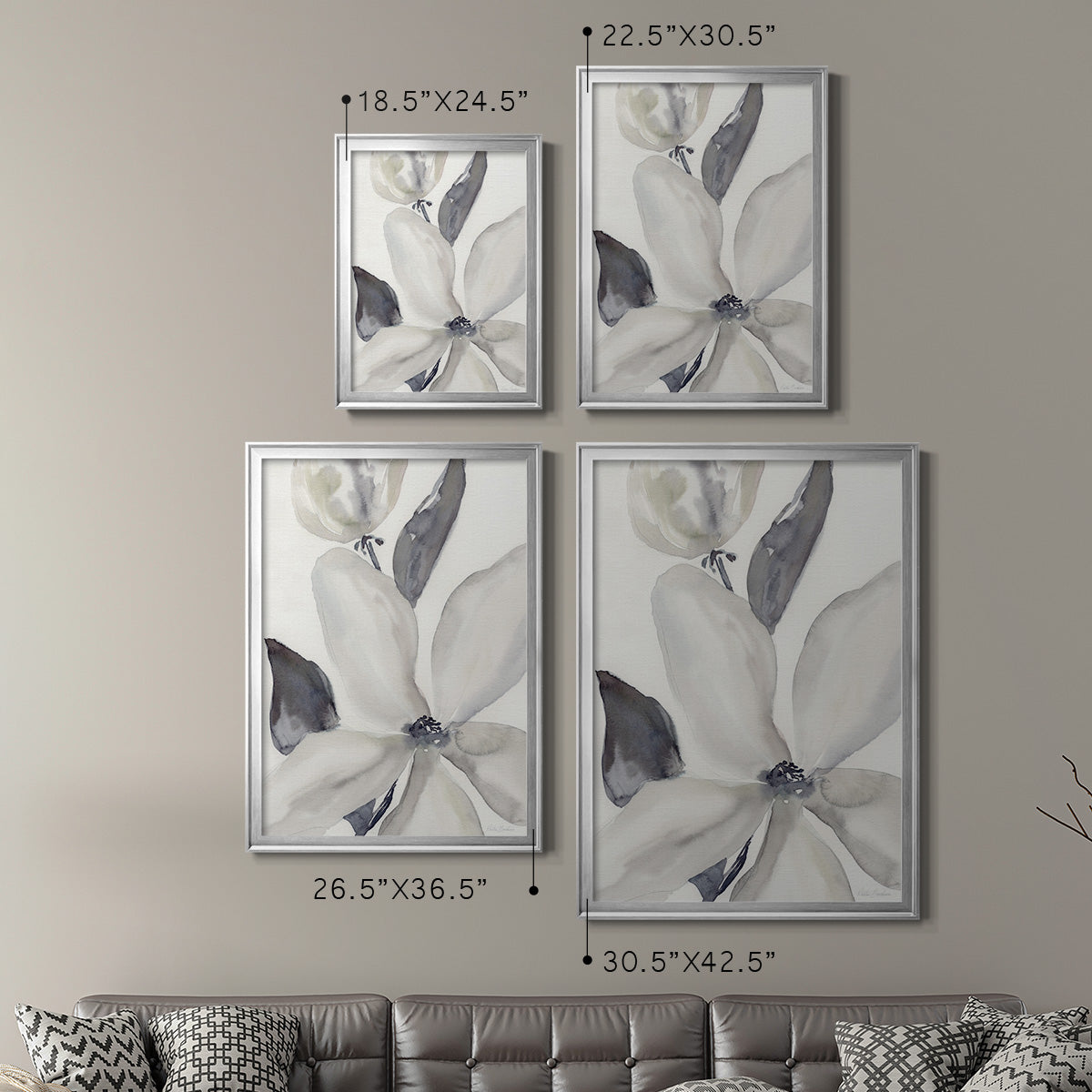 Daybreak Bloom II - Modern Framed Canvas Print
