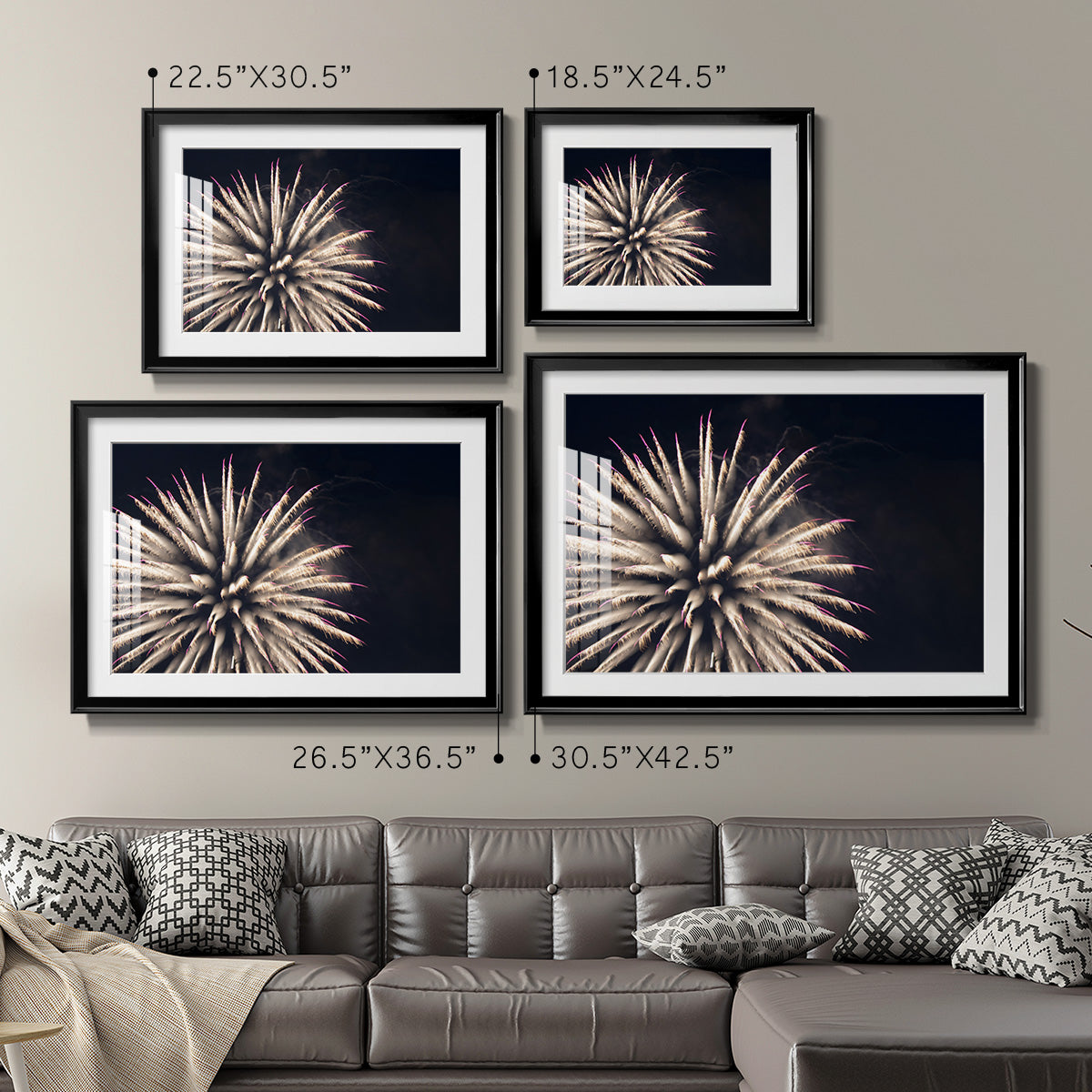 Sky Bloom - Modern Framed Art Print