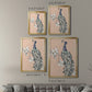 Peacock in Gold III - Modern Framed Canvas Print