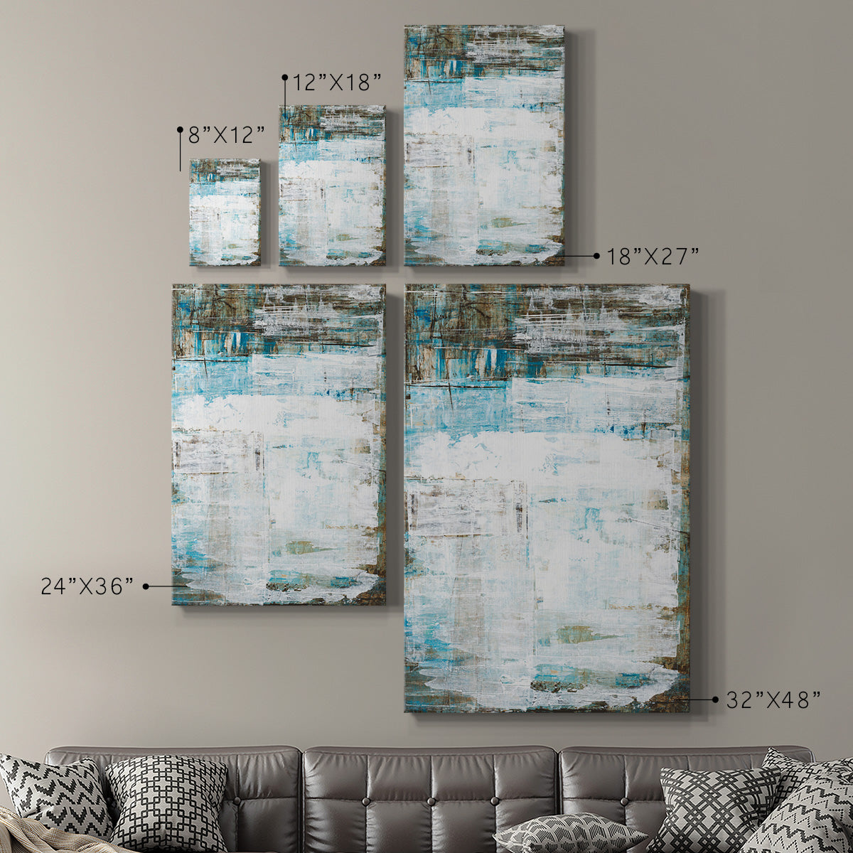 Beach Glass Premium Gallery Wrapped Canvas - Ready to Hang