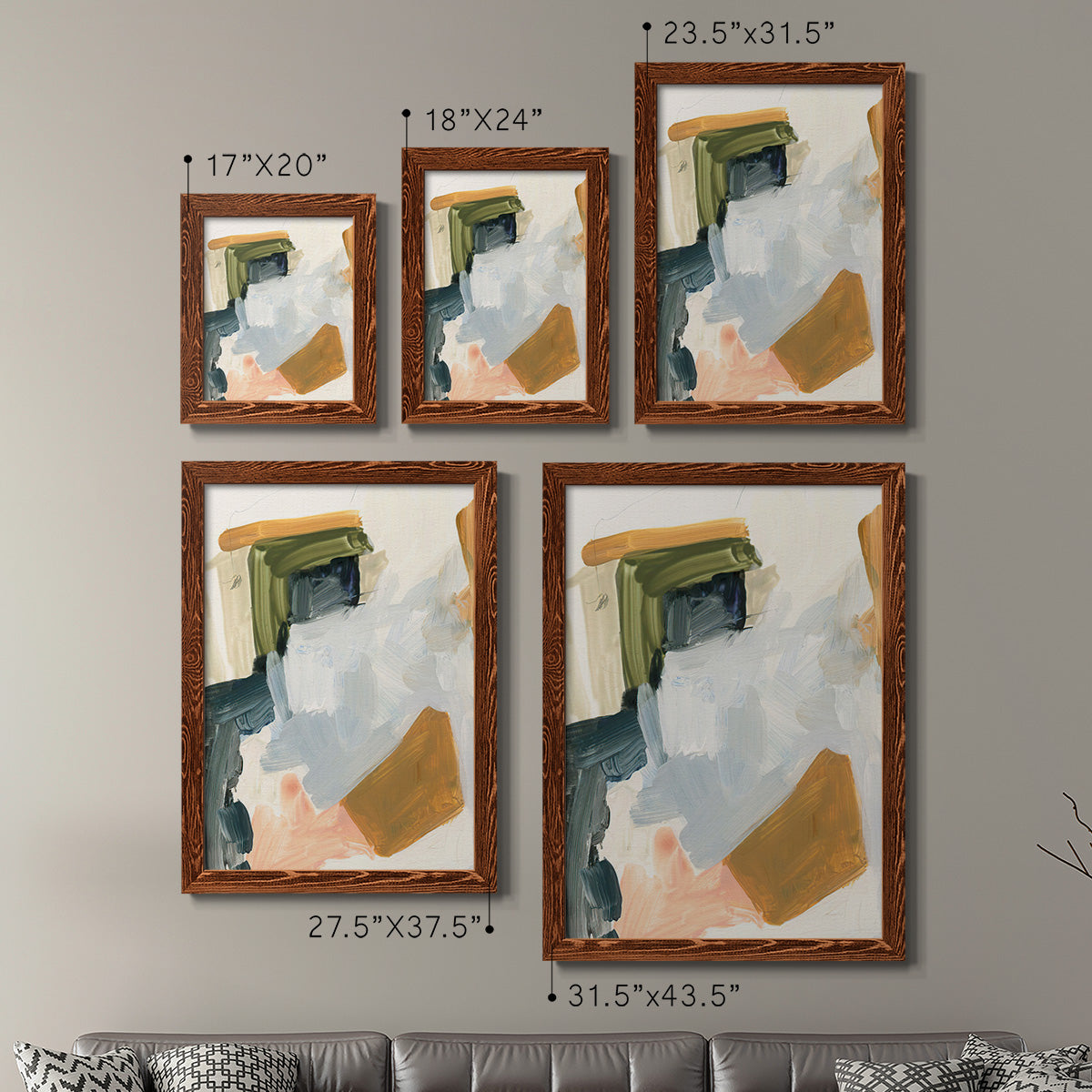 Palette Meld I - Premium Framed Canvas 2 Piece Set - Ready to Hang