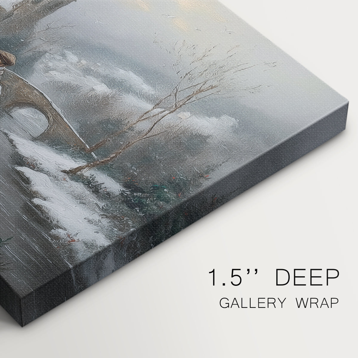Soft Linen Carol - Canvas Art Print
