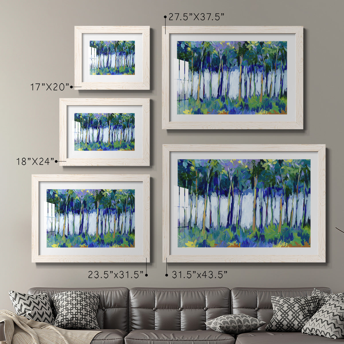 Light Through the Trees - Barnwood Framed Art Print