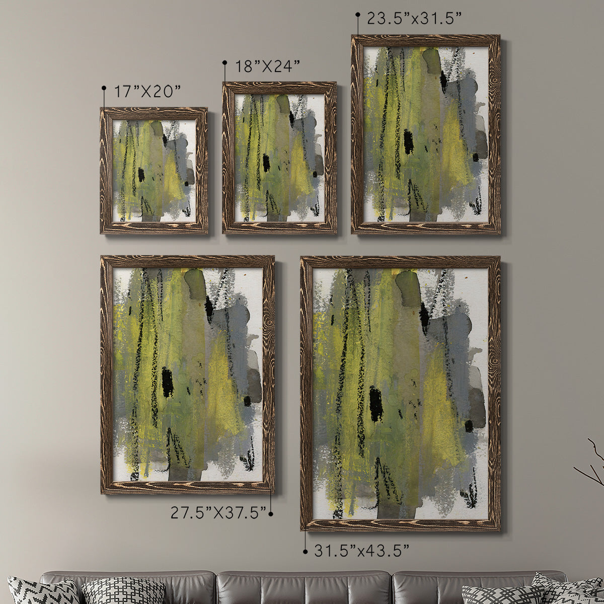 Loft Pastel I - Premium Framed Canvas 2 Piece Set - Ready to Hang