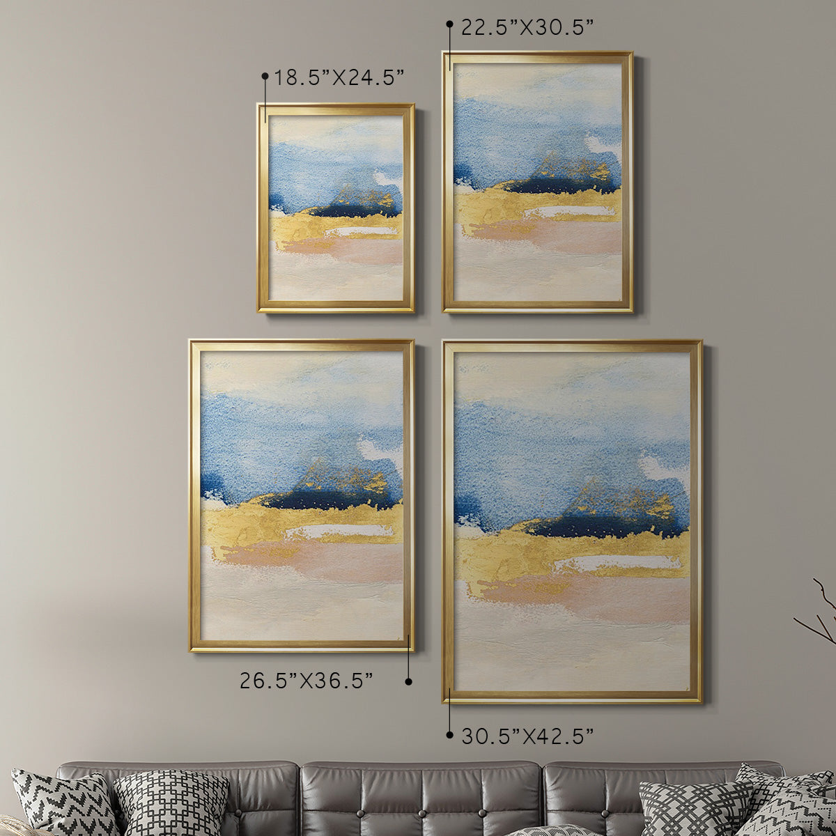 Pampa II - Modern Framed Canvas Print