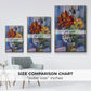 Modern Bouquet - Floater Framed Canvas Print