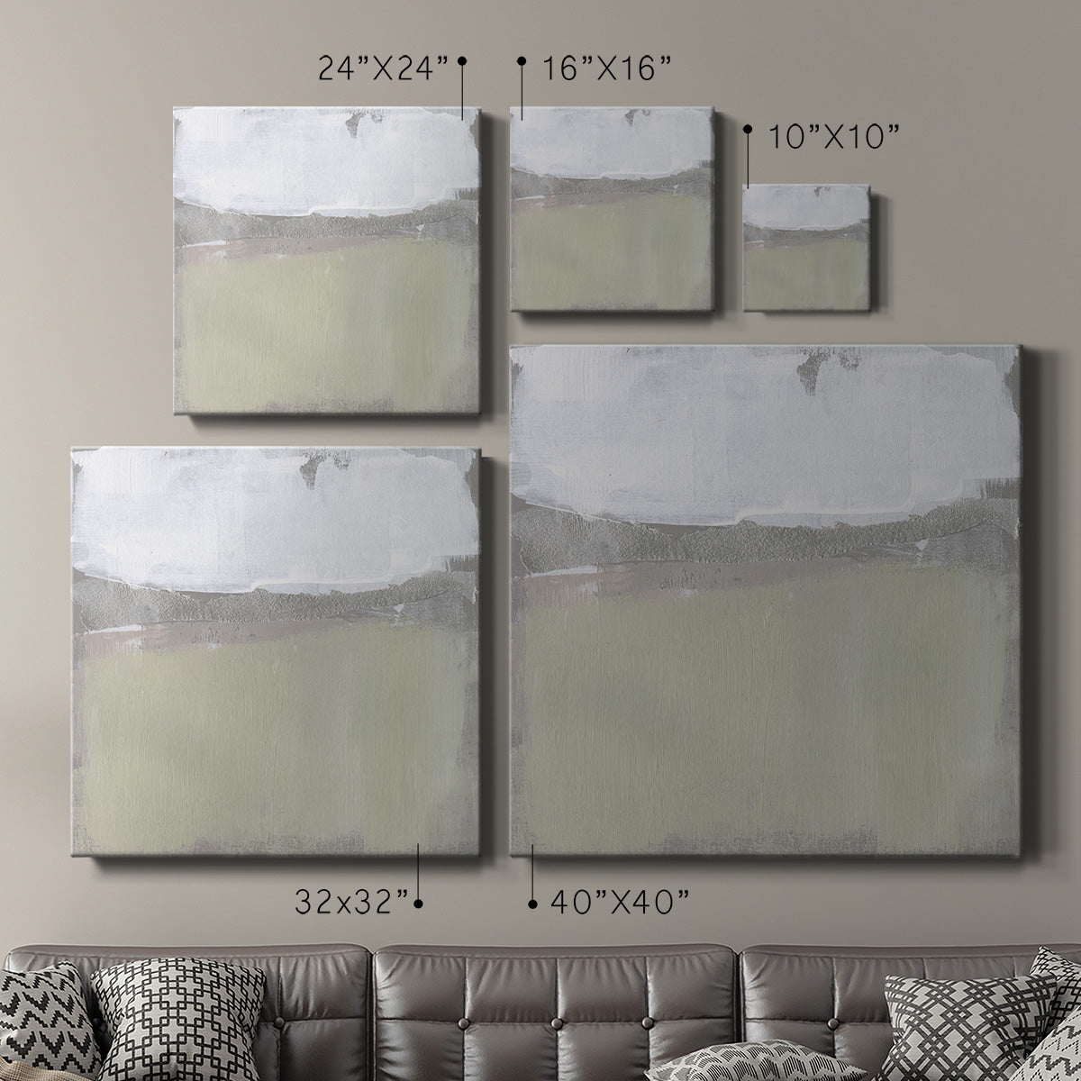 Silver Ribbon Horizon I - Canvas Art Print