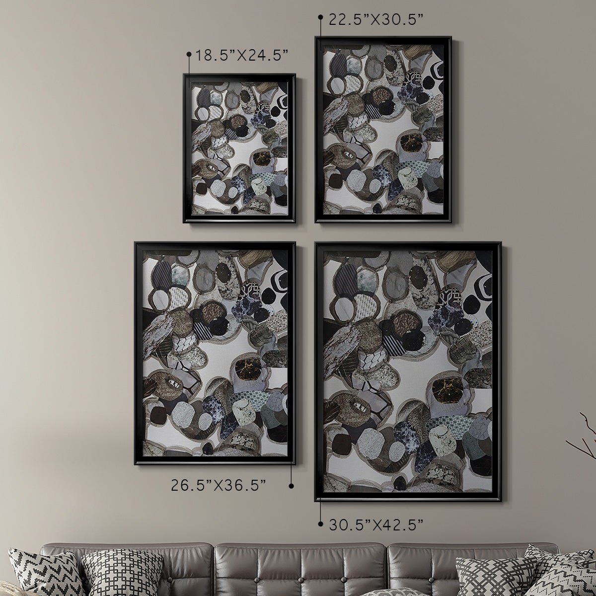Egyptian Desert - Modern Framed Canvas Print