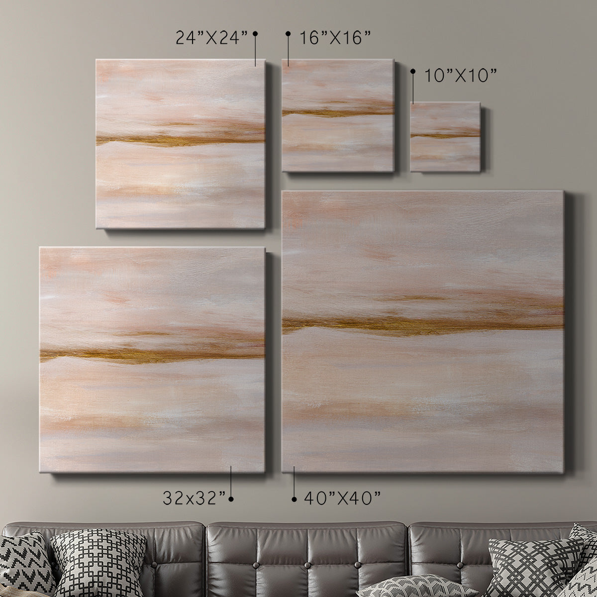 Golden Horizon I - Canvas Art Print