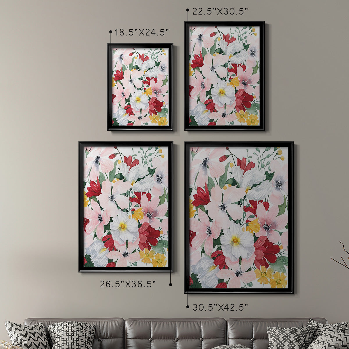 Spring Bliss II - Modern Framed Canvas Print