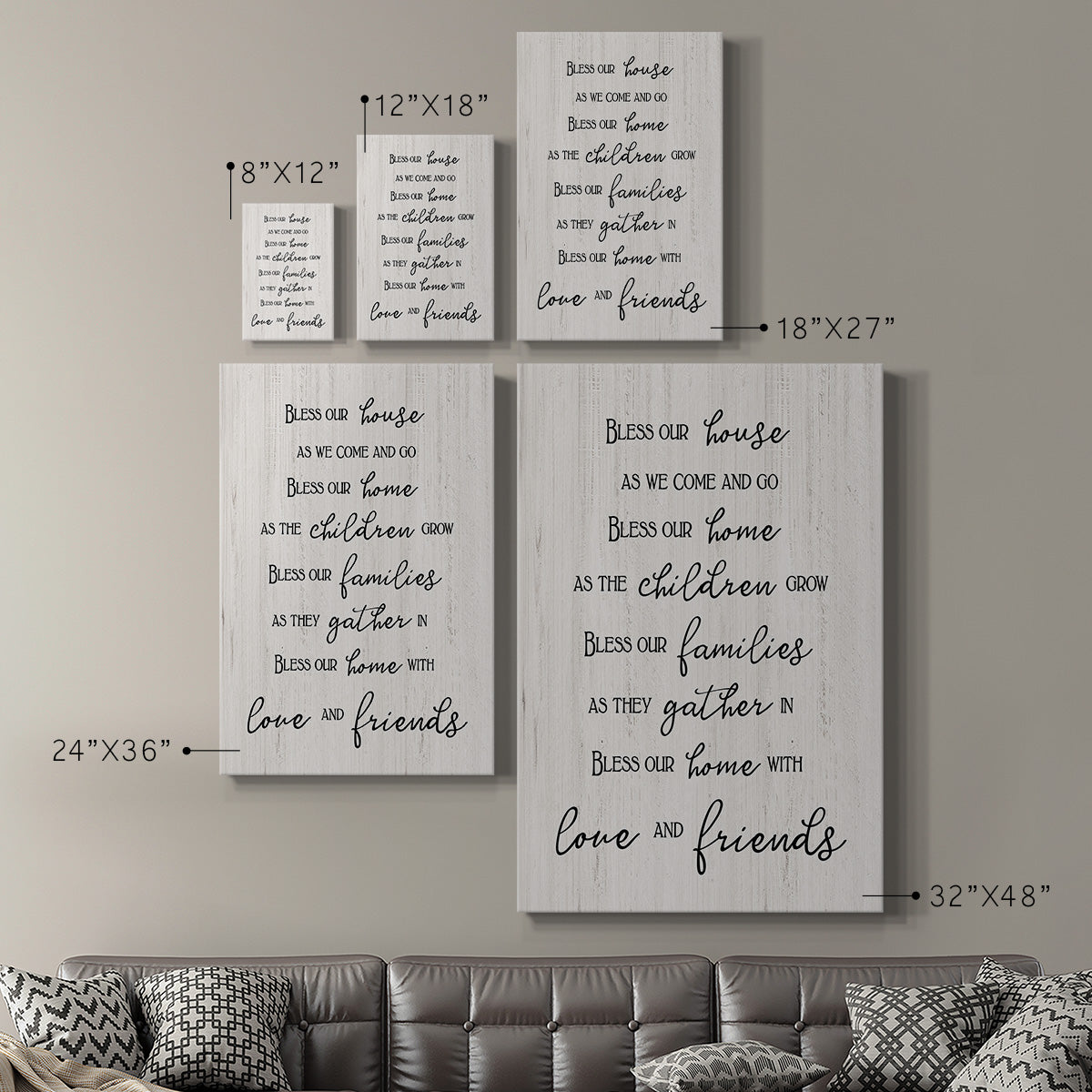 Love and Friends Premium Gallery Wrapped Canvas - Ready to Hang