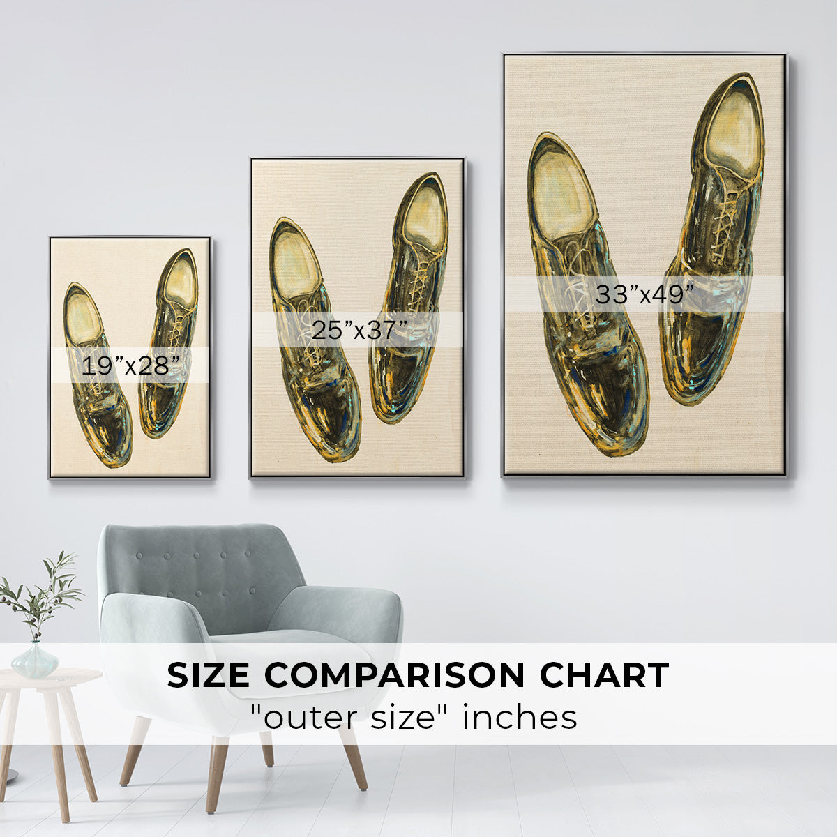 The Shoe Fits I V1 - Framed Premium Gallery Wrapped Canvas L Frame - Ready to Hang