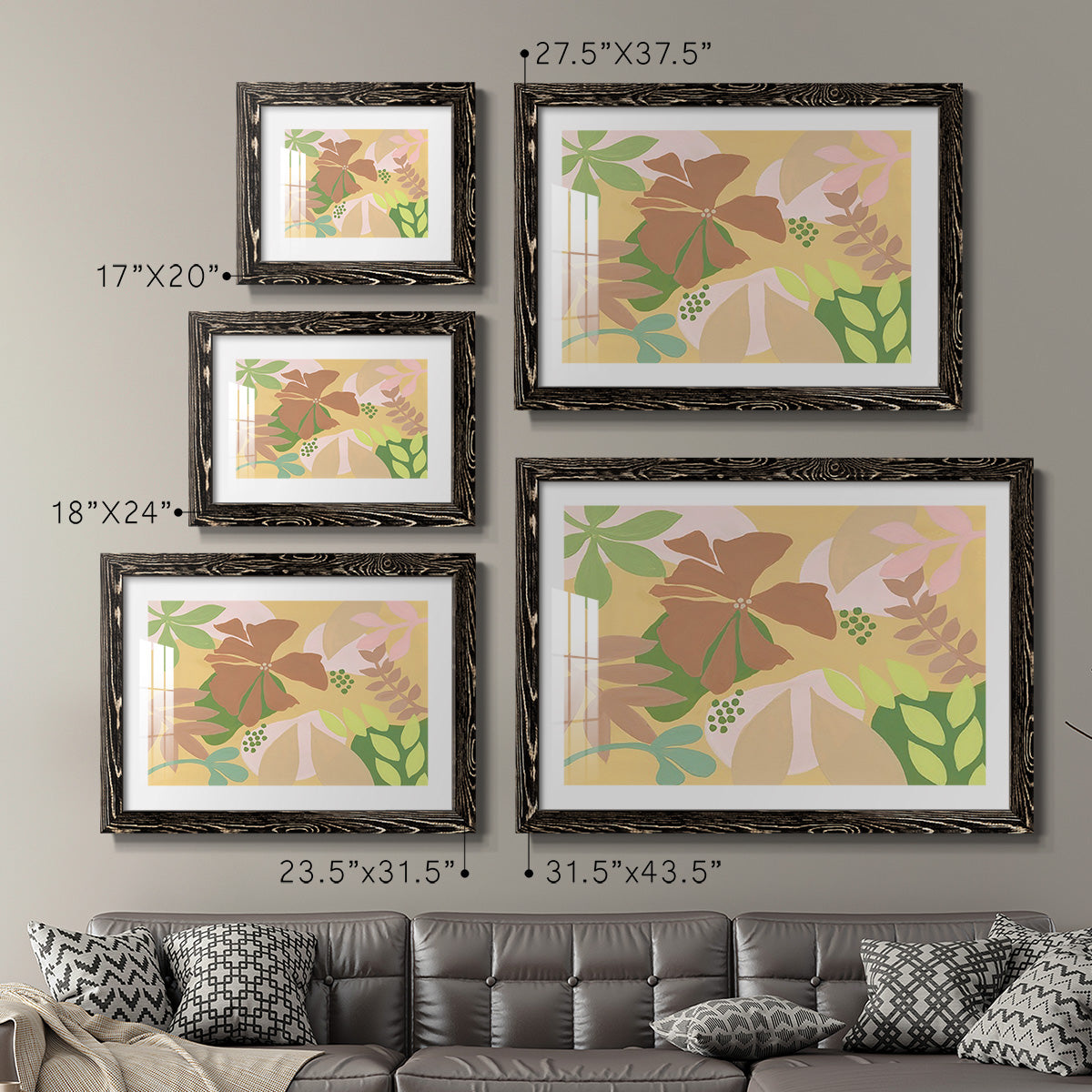 Neutral Blooms IV-Premium Framed Print - Ready to Hang