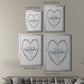 Hanukkah Heart - Modern Framed Canvas Print