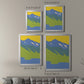 Bright Glacial Lake I - Modern Framed Canvas Print