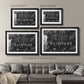 Merry Christmas Chalkboard - Modern Framed Art Print