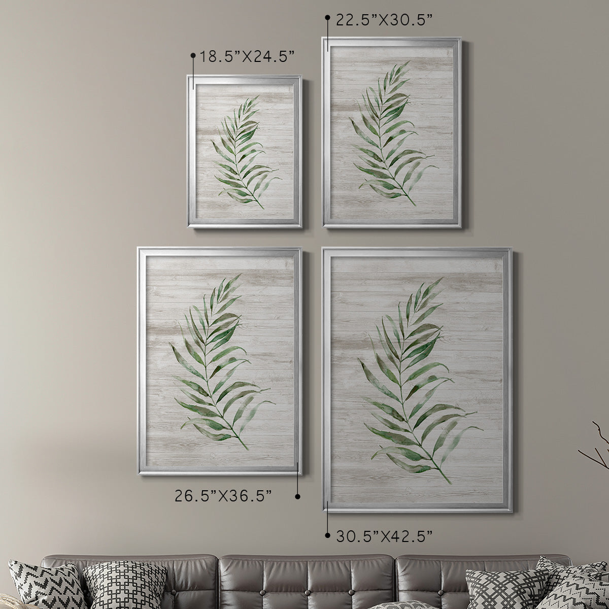 Tropic Frond I - Modern Framed Canvas Print