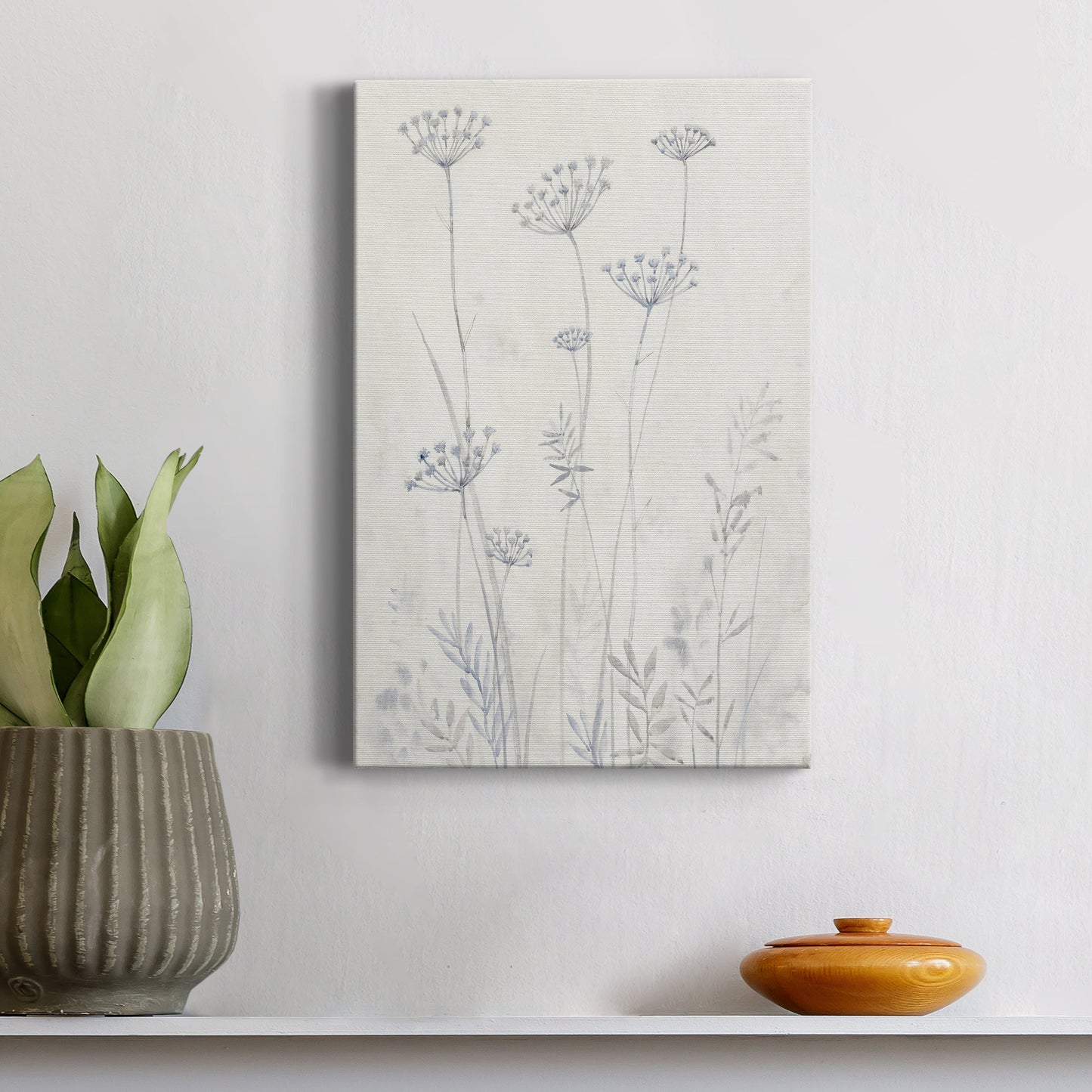 Neutral Queen Anne's Lace II Premium Gallery Wrapped Canvas - Ready to Hang