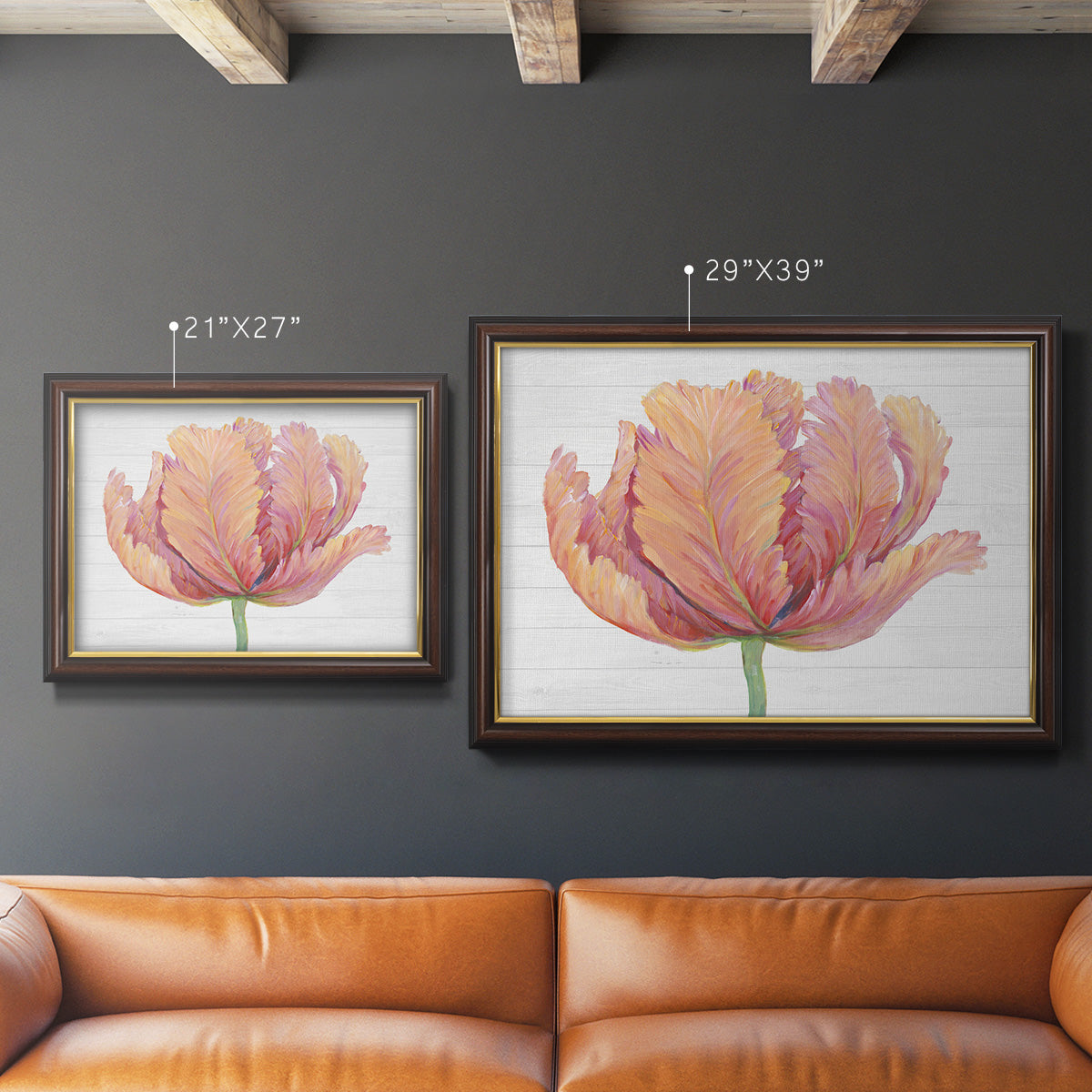 Single Pink Bloom I Premium Framed Canvas- Ready to Hang